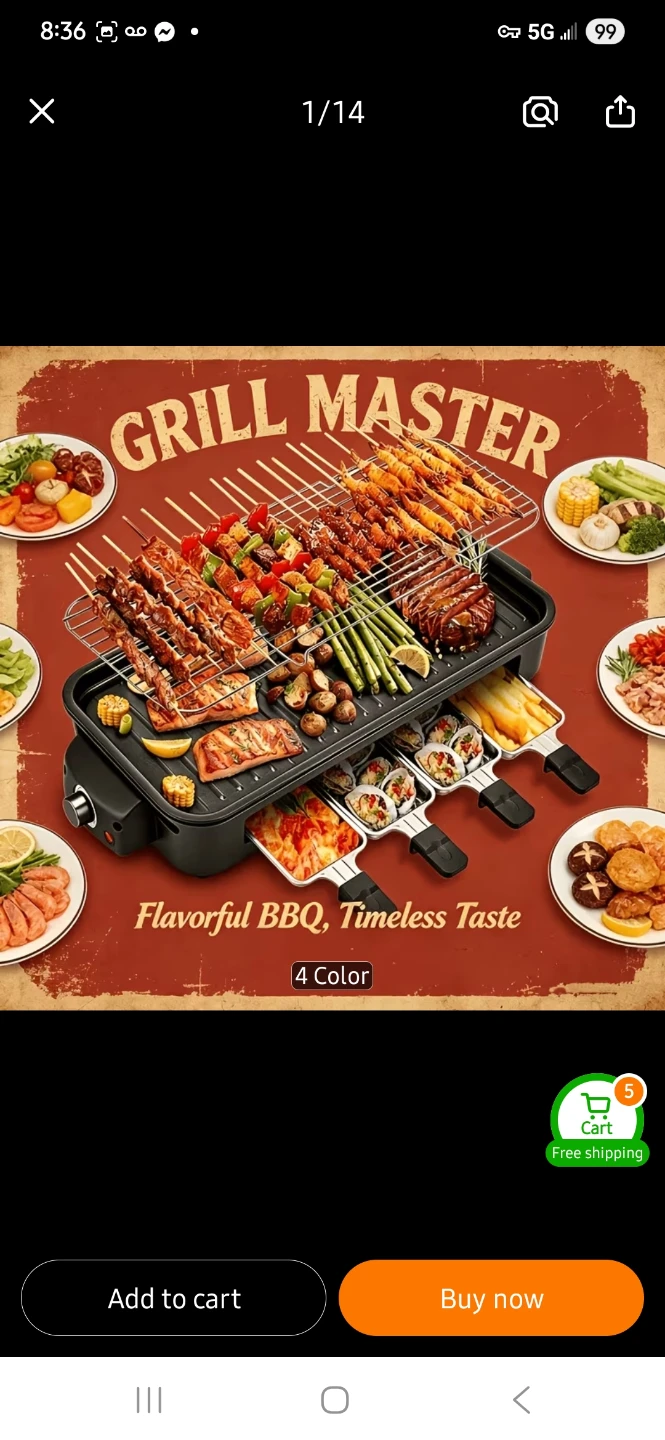 NEW 2-in-1 Indoor Electric Grill ☀️ - photo 3