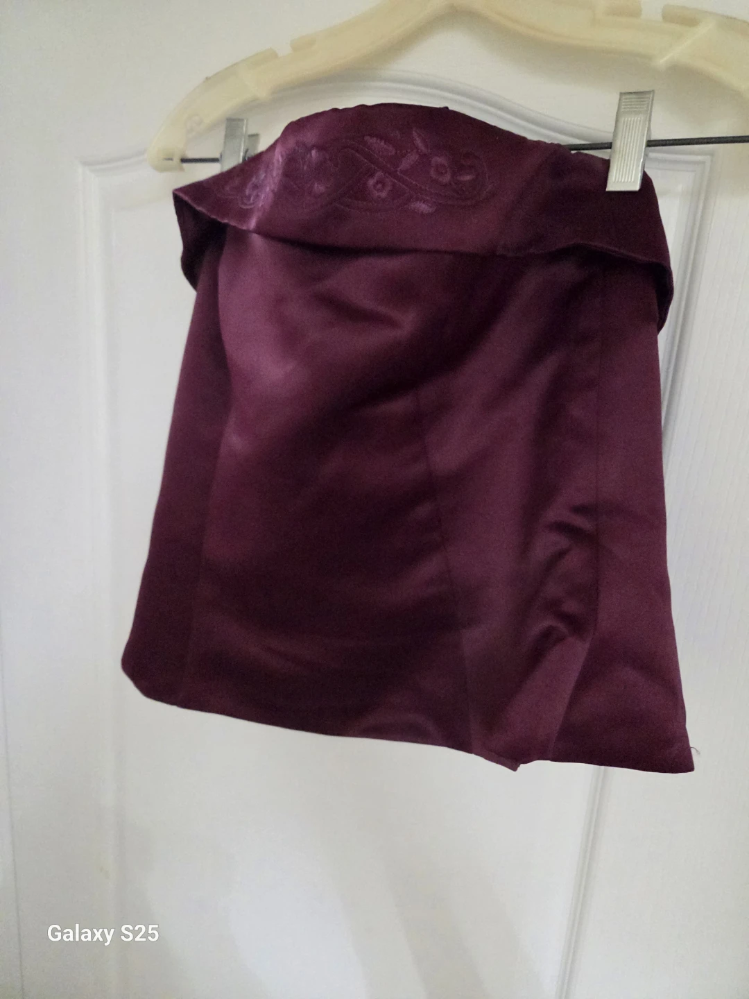 Two piece satin like formal dress - photo 3