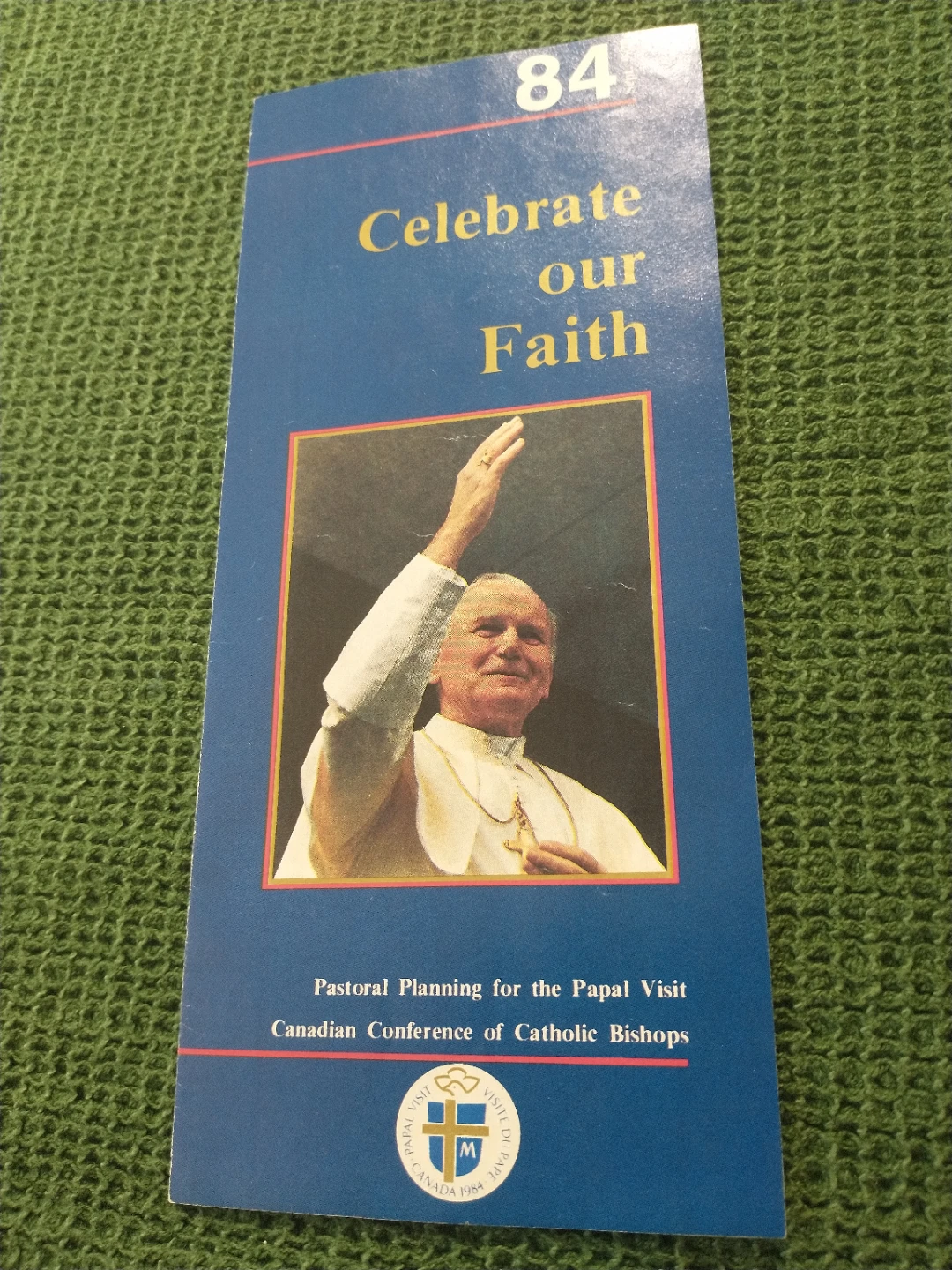 Rare 1984 Canada Papal Visit Brochure