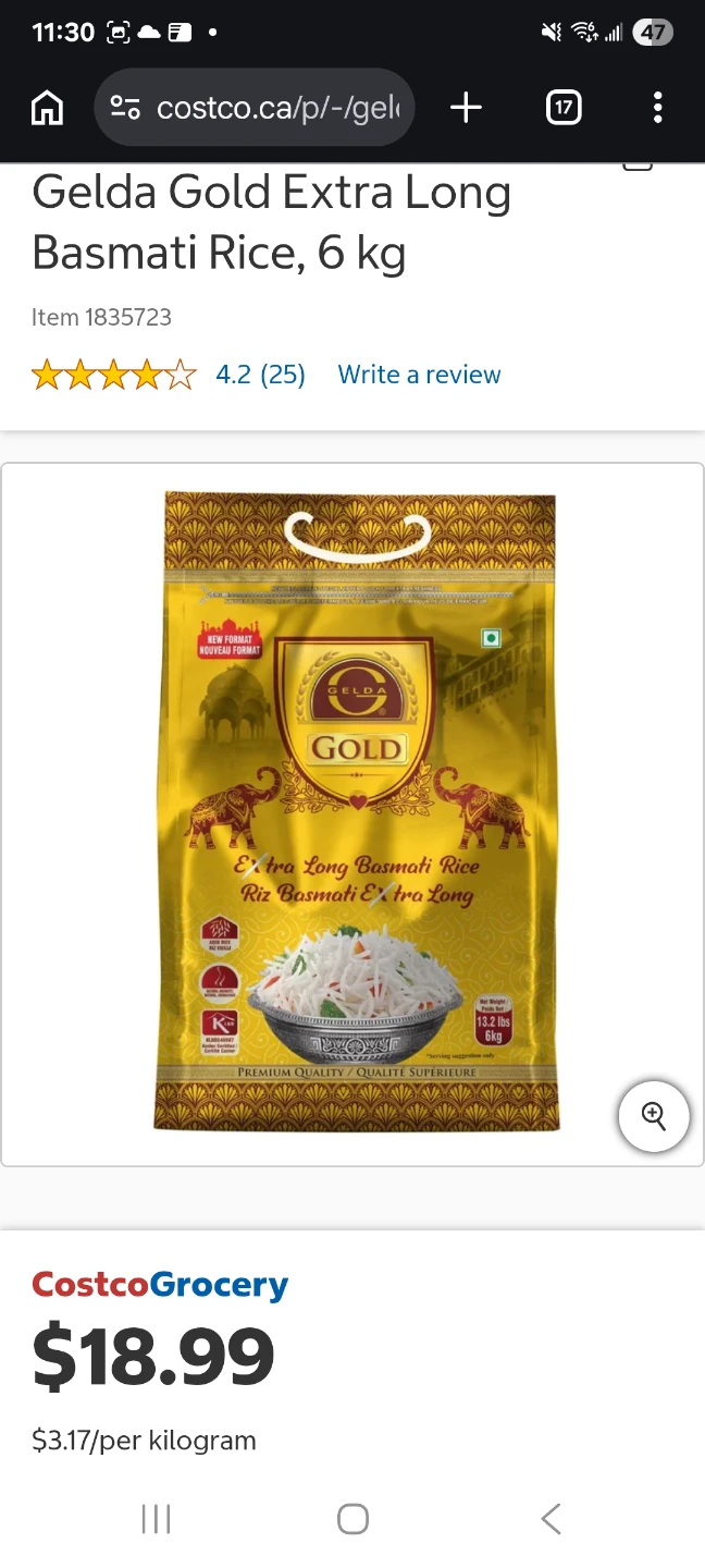 Unopen 6kg Basmati Rice - photo 2