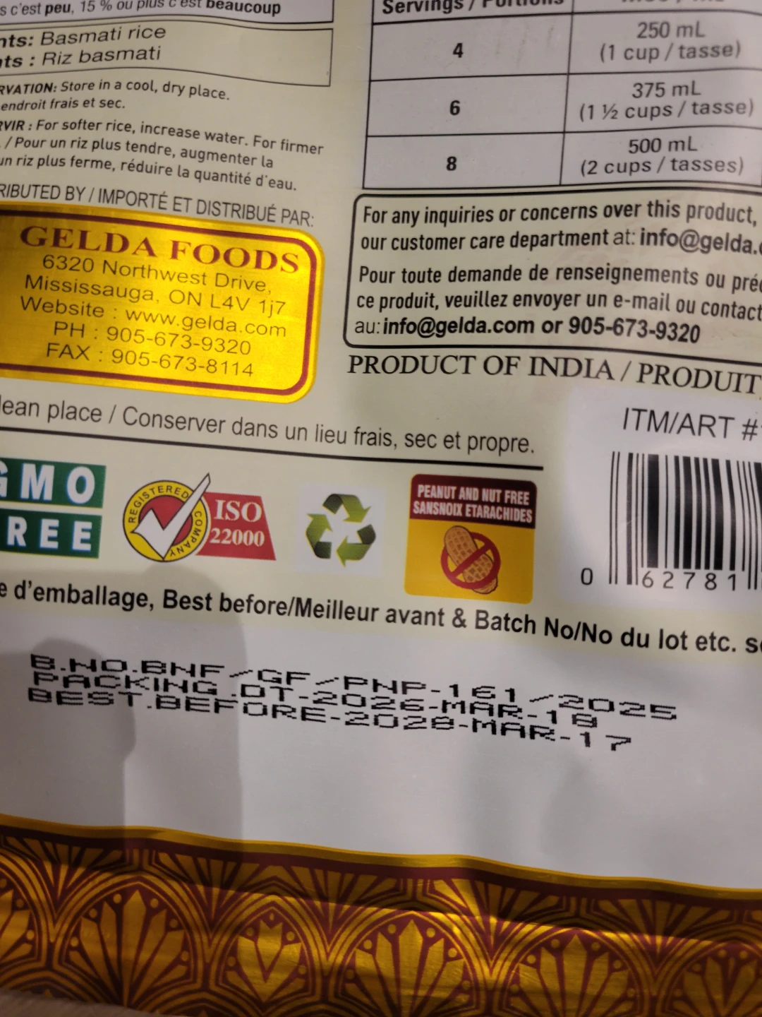Unopen 6kg Basmati Rice - photo 3