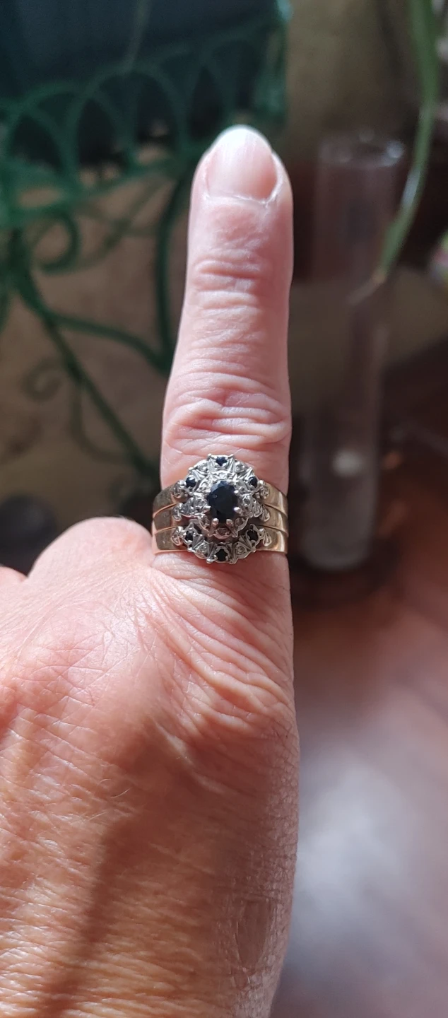 Vintage Sapphire and Diamond Ring