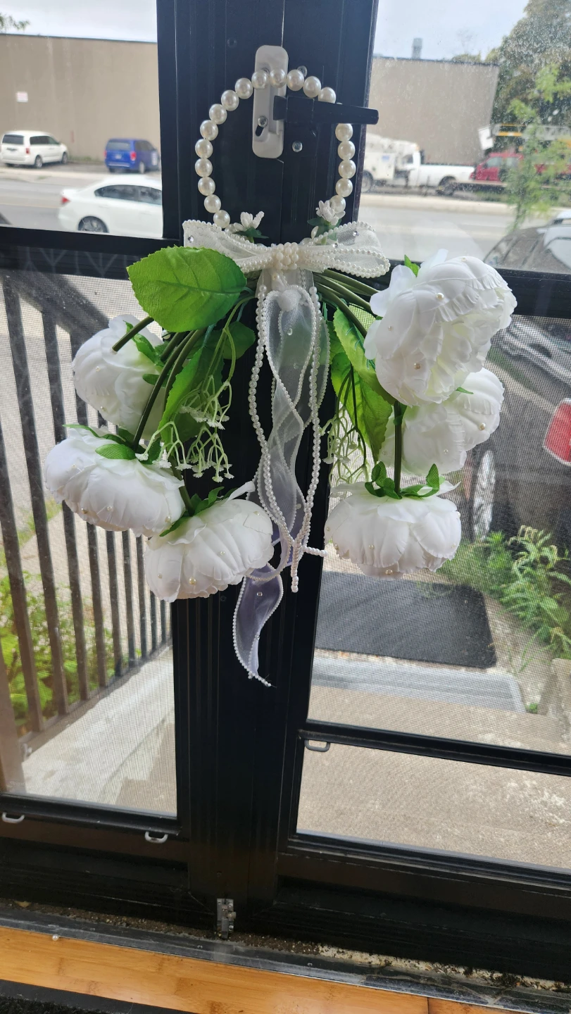 White Peony Handmade Floral wedding bridal bouquet - photo 5