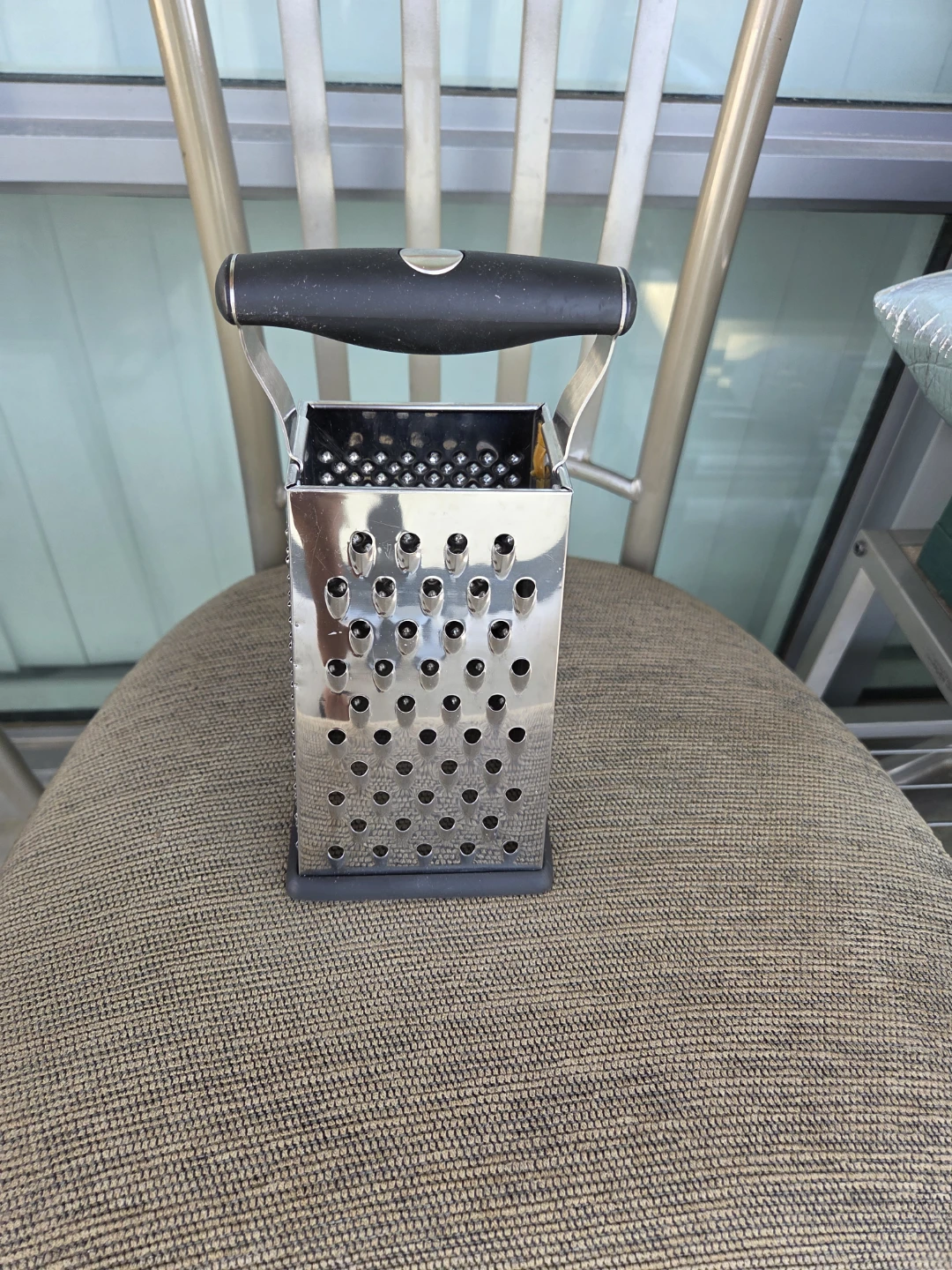Box Grater with Black Handle
