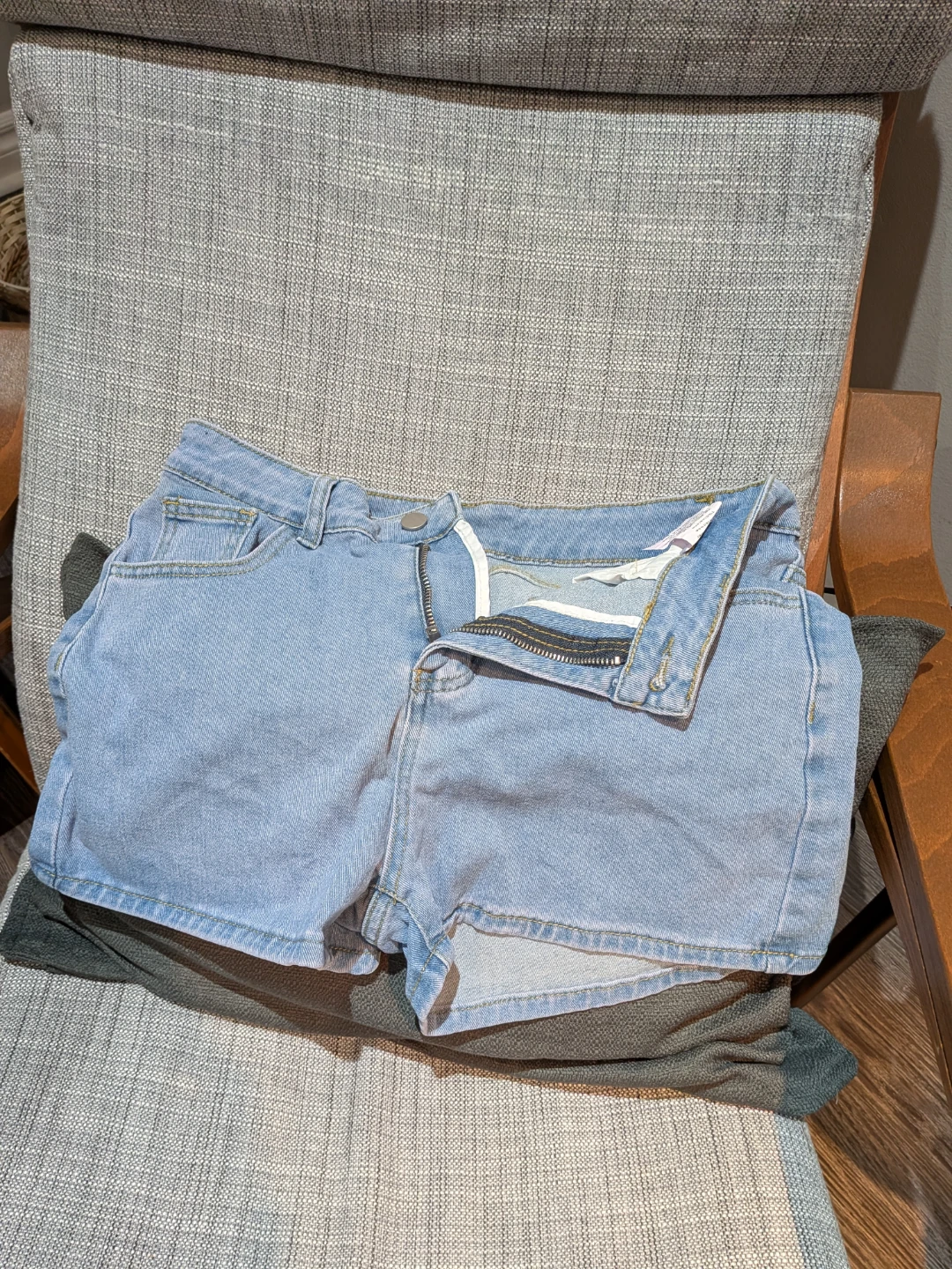 Light Wash Denim Shorts - Size M