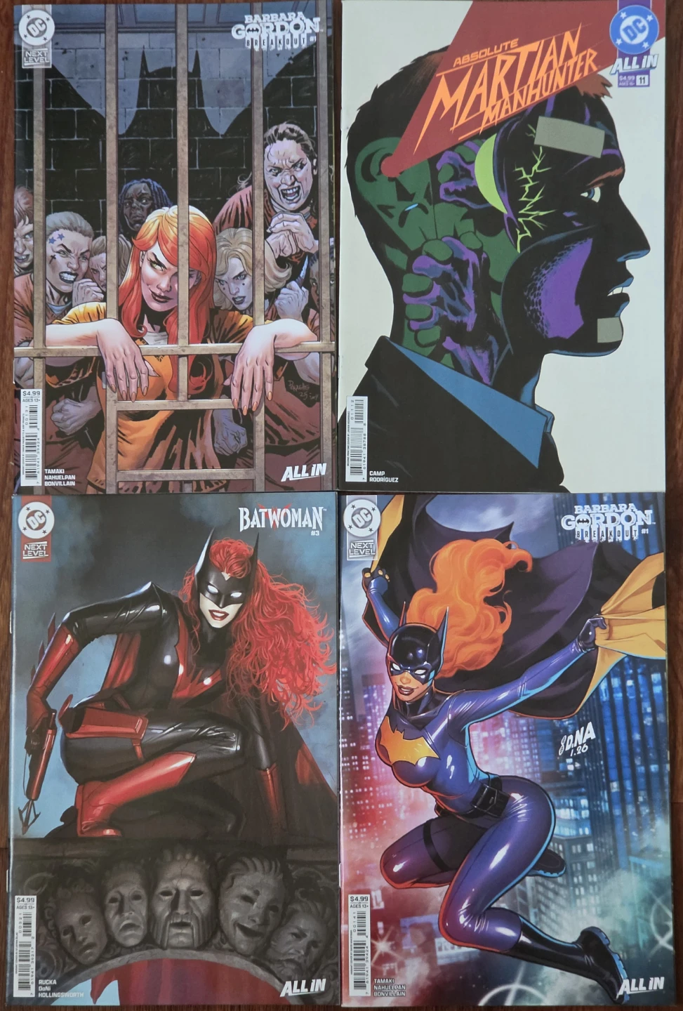 DC Comics Lot: Batwoman, Barbara Gordon, Martian Manhunter