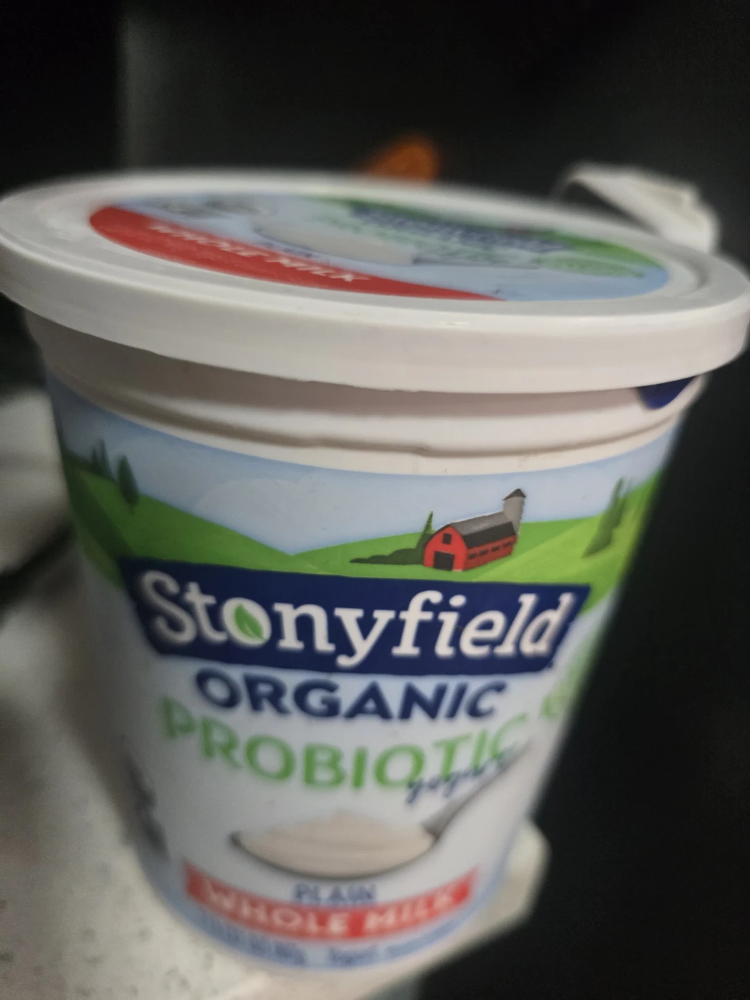 Stonyfield Organic Whole Milk Plain Yogurt 2 lb