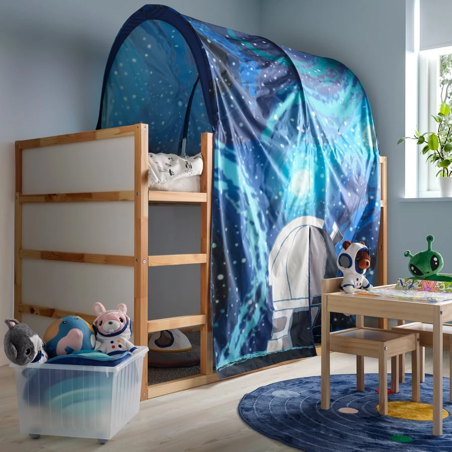 IKEA Loft Bed with Space Tent