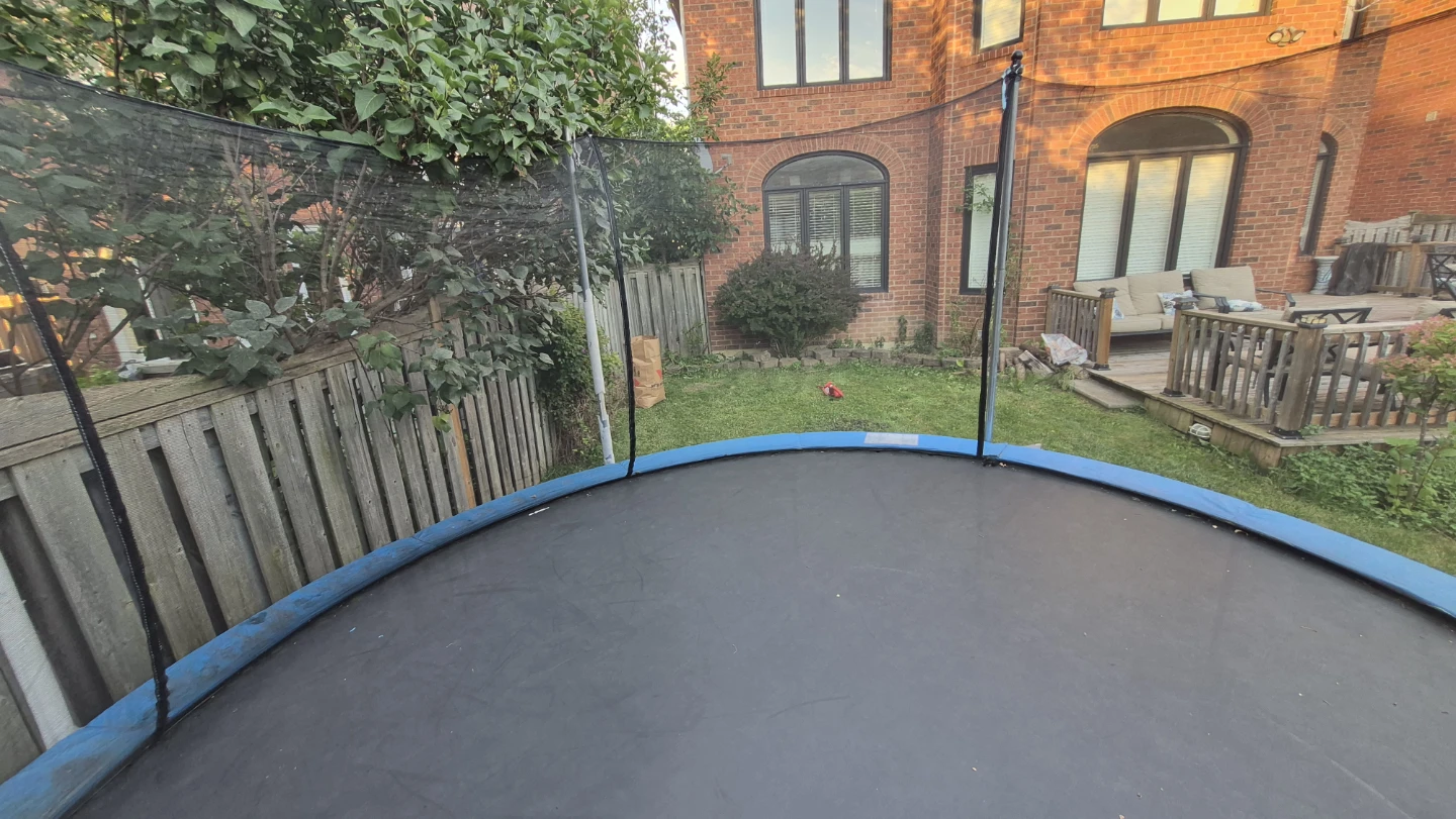 Trampoline with Safety Net and Ladder