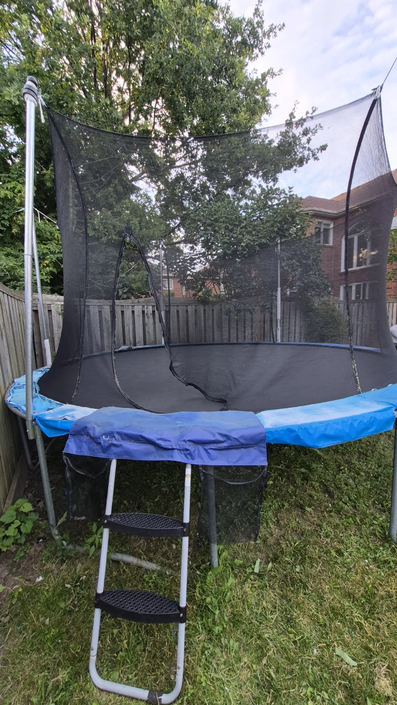 Trampoline with Safety Net and Ladder - photo 4