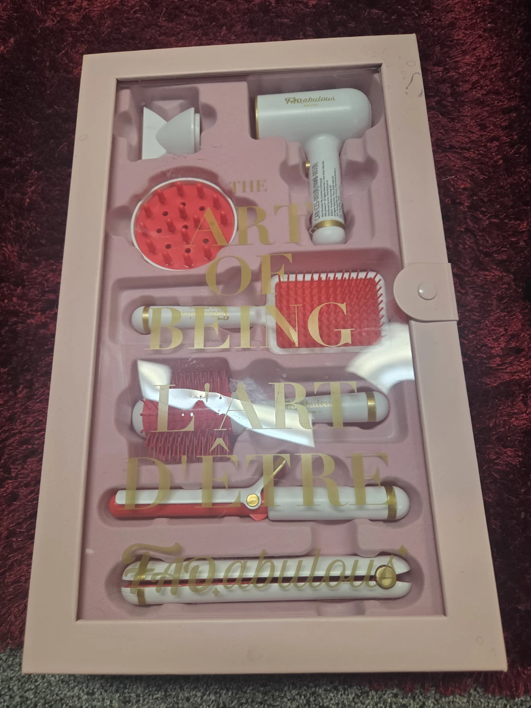 Fab'lous Hair Styling Kit with Dryer, Curler, and Straightener
