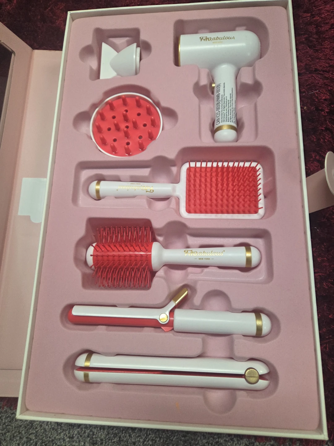 Fab'lous Hair Styling Kit with Dryer, Curler, and Straightener - photo 2