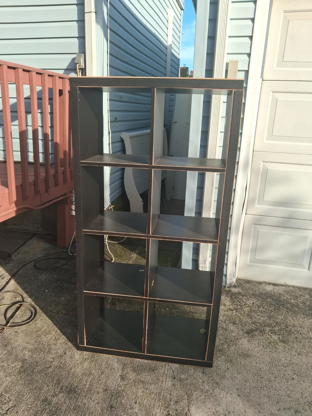 Black Cube Storage Shelf Unit