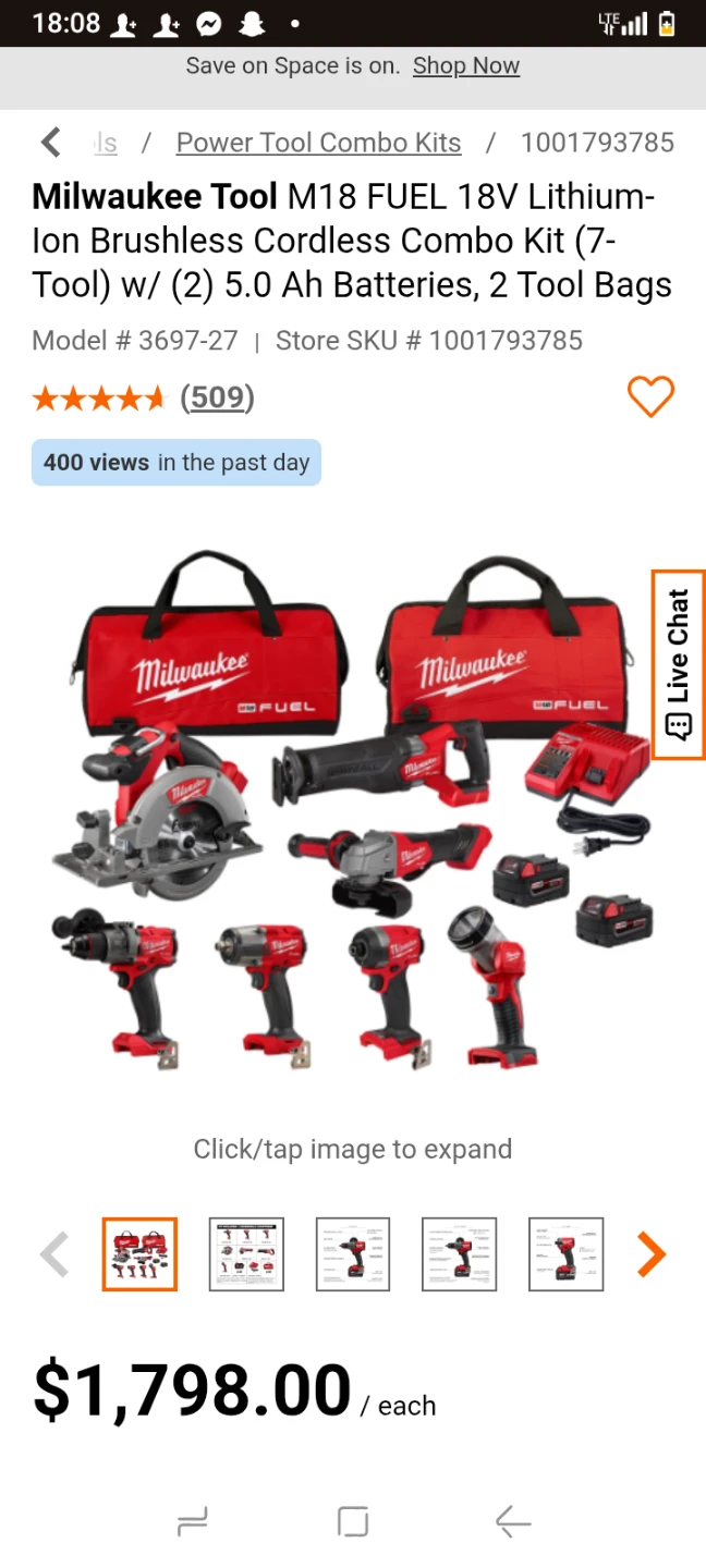 Milwaukee M18 FUEL 7-Tool Combo Kit - photo 3