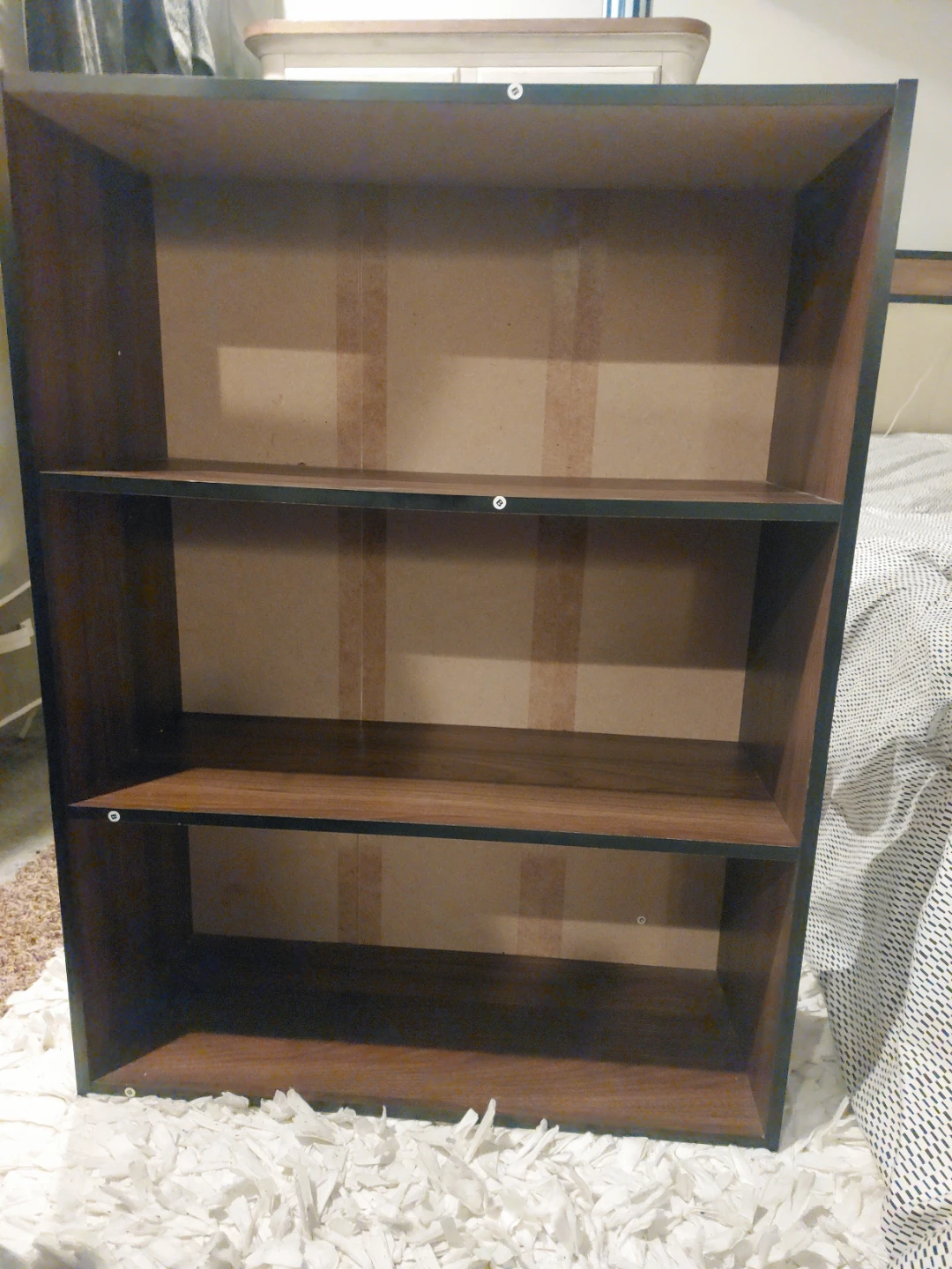 Brown 3-Shelf Bookcase