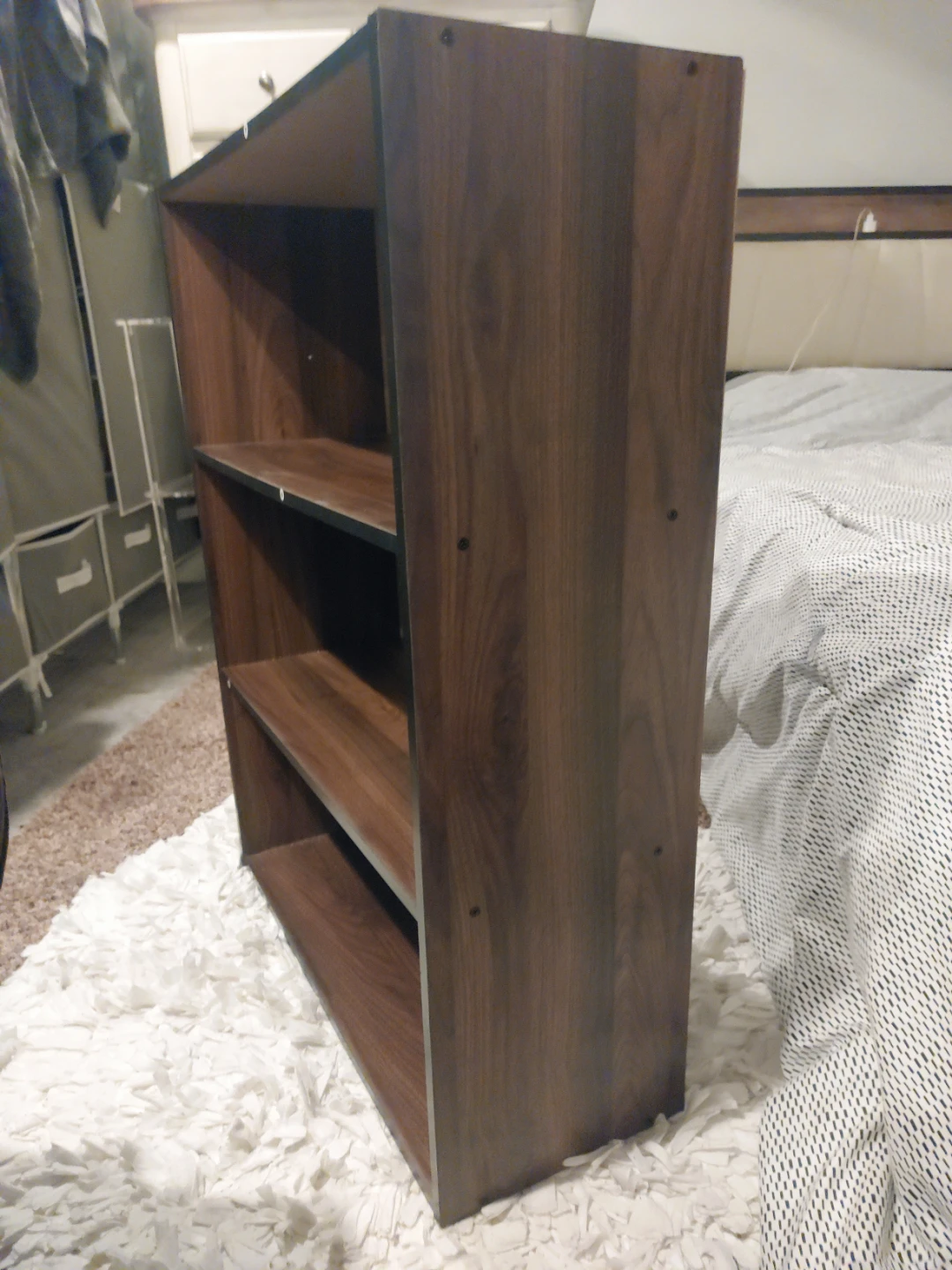 Brown 3-Shelf Bookcase - photo 2