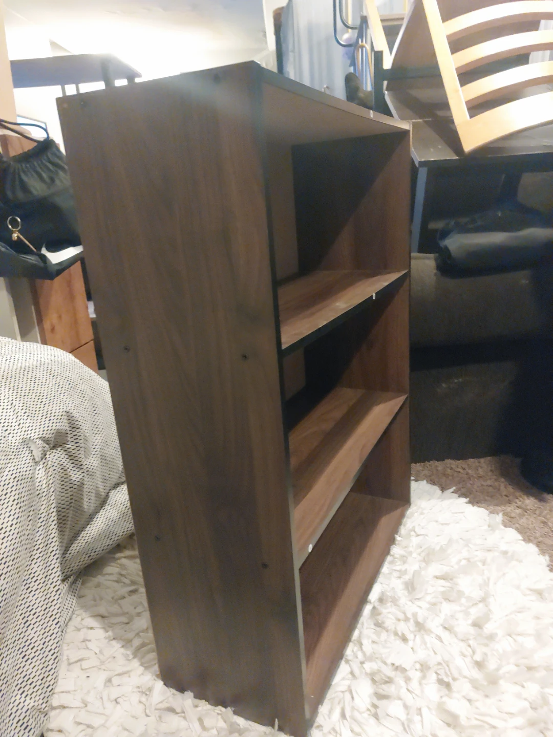 Brown 3-Shelf Bookcase - photo 4