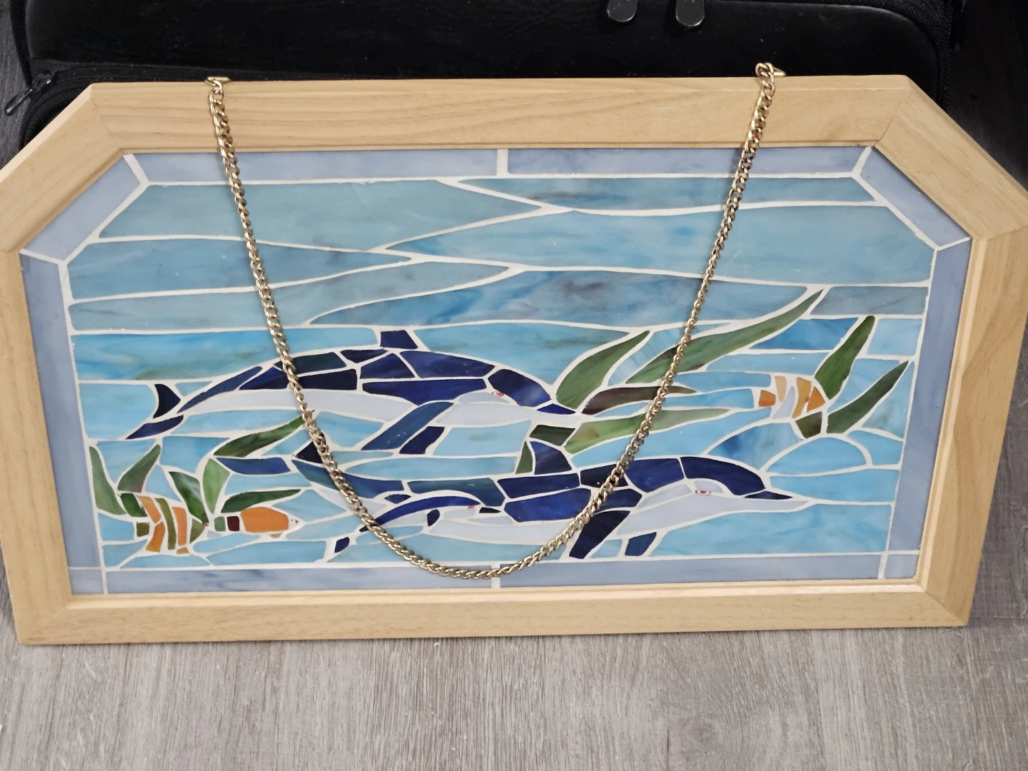 Stained Glass Dolphin Art - photo 2