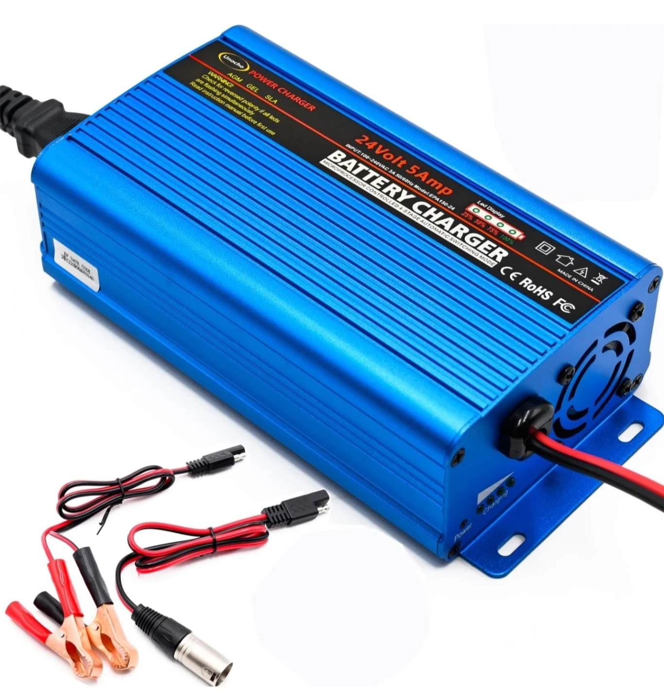 Unicrgo 24Volt 5Amp Battery Charger