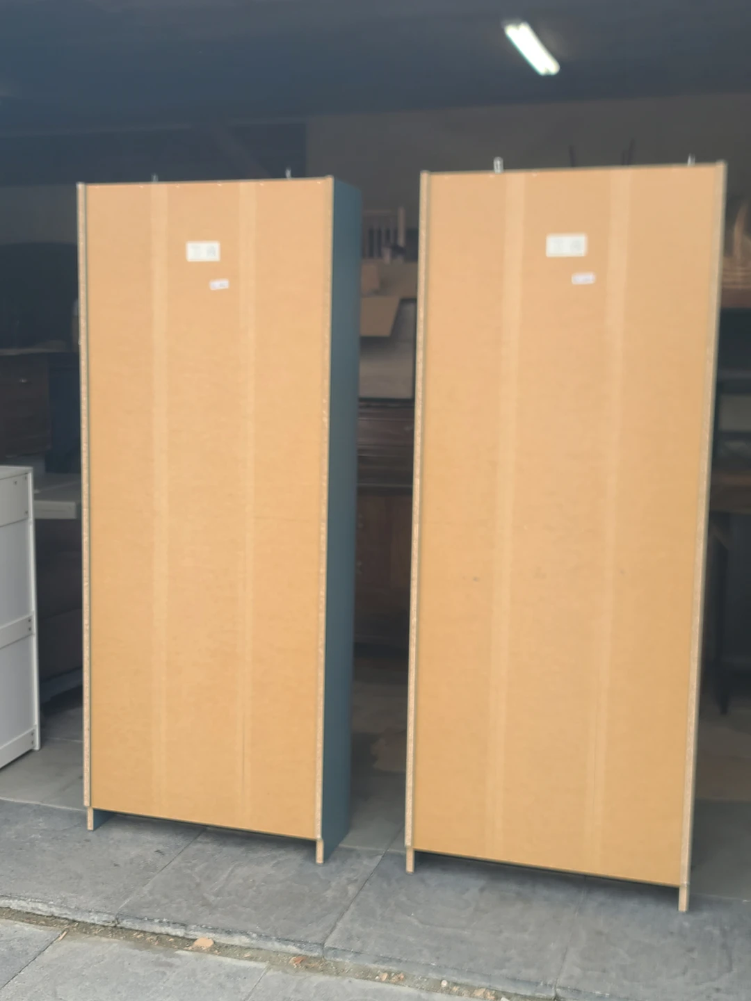 Pair of IKEA Billy Bookcases with Oxberg Glass Doors - photo 4