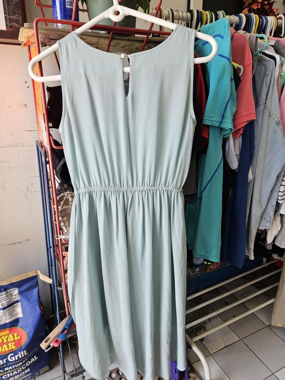 Sleeveless Light Blue Dress - photo 2