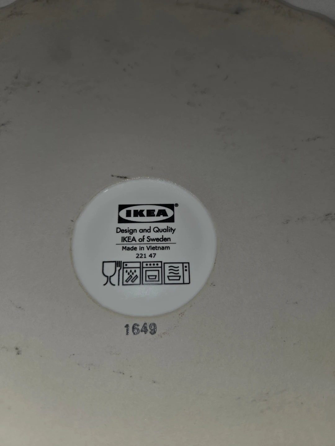 IKEA White Ruffled Pie Dish - photo 4