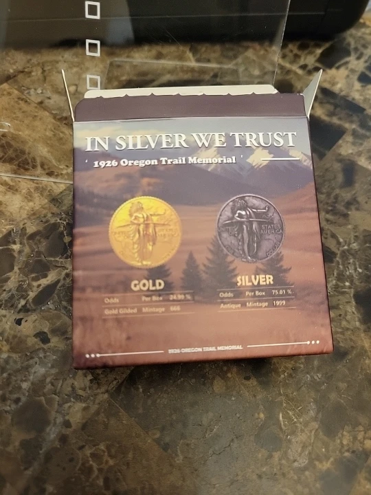 1938 Oregon Trail Memorial "In Silver We Trust" Coin