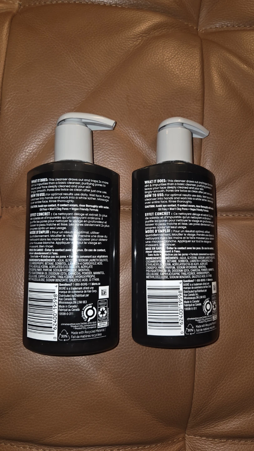 Biore Mattify Deep Pore Charcoal Cleanser (2 x 200ml) - photo 2