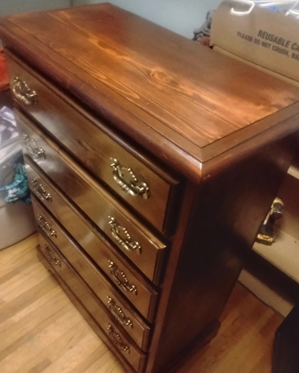 Wood chest of drawers - photo 3