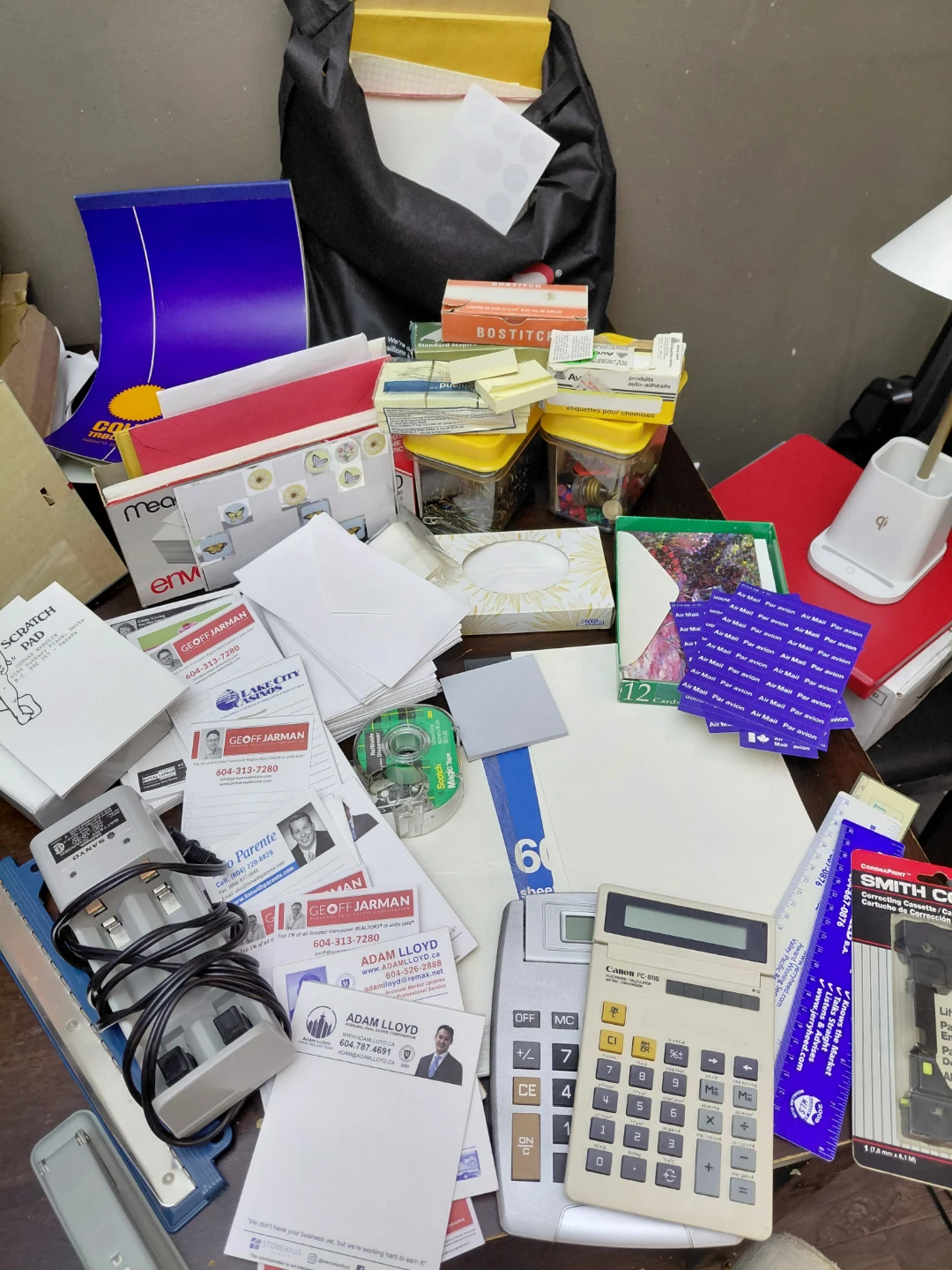Office Supplies Lot - Envelopes, Staplers, Paper, Calculators - photo 2