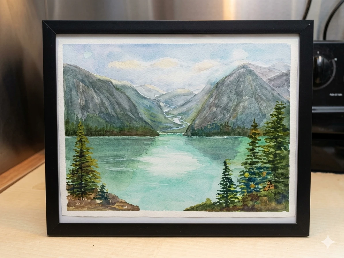 Breathtaking Canadian Mountain Lake Landscape