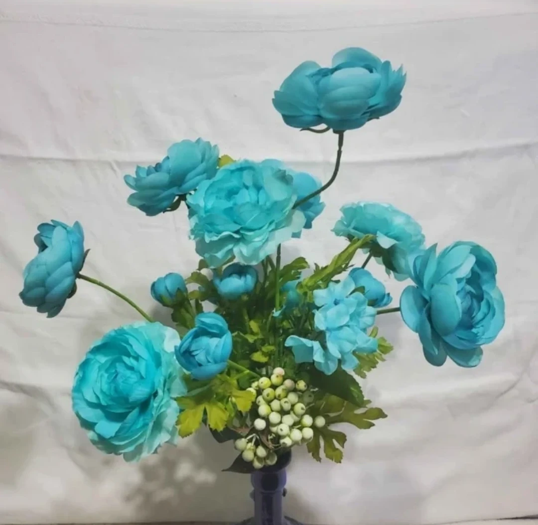 Artificial Blue Floral Arrangement (Vase Not Included) - photo 3
