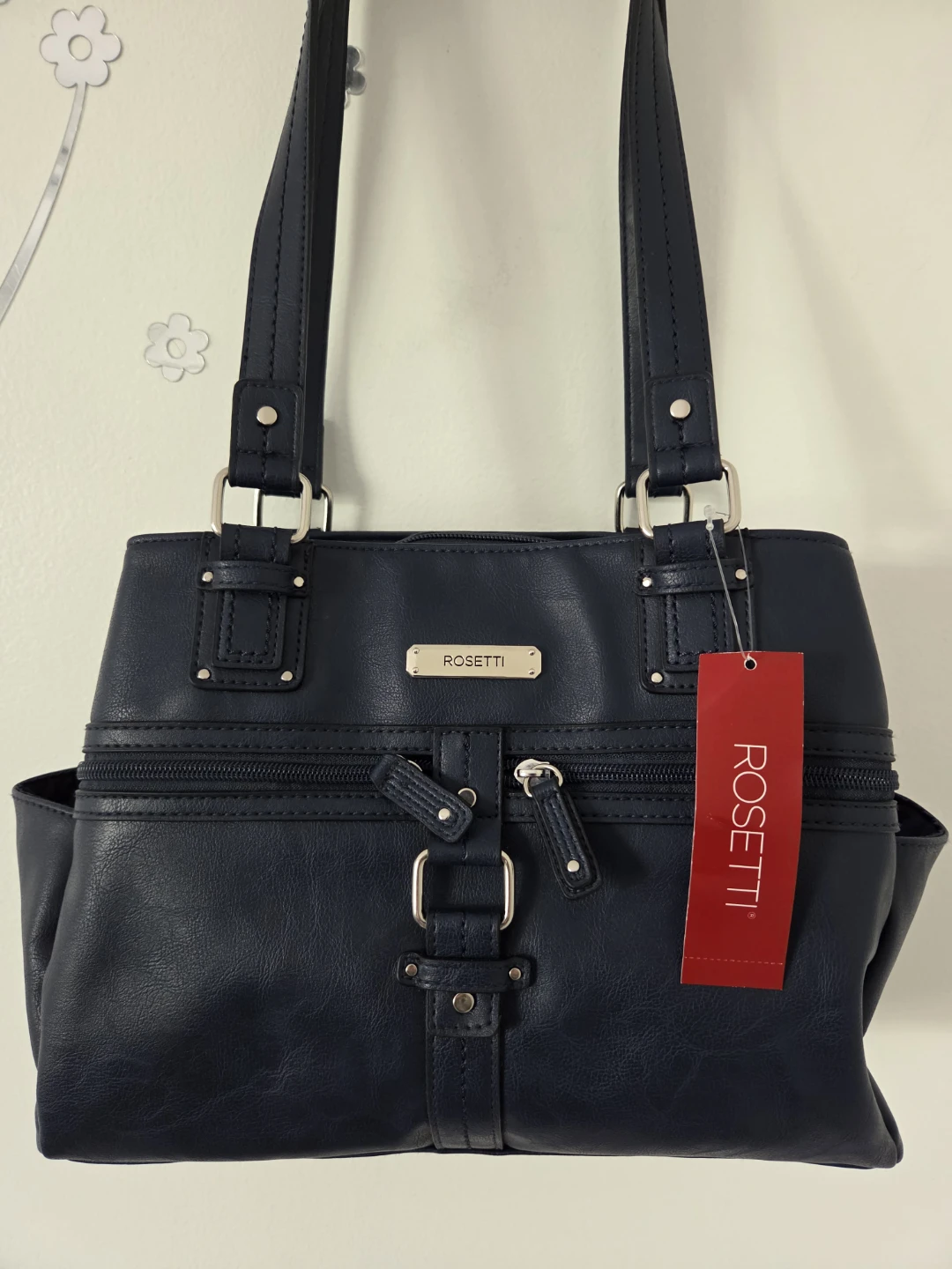 Rosetti Navy Blue Satchel Handbag - photo 2