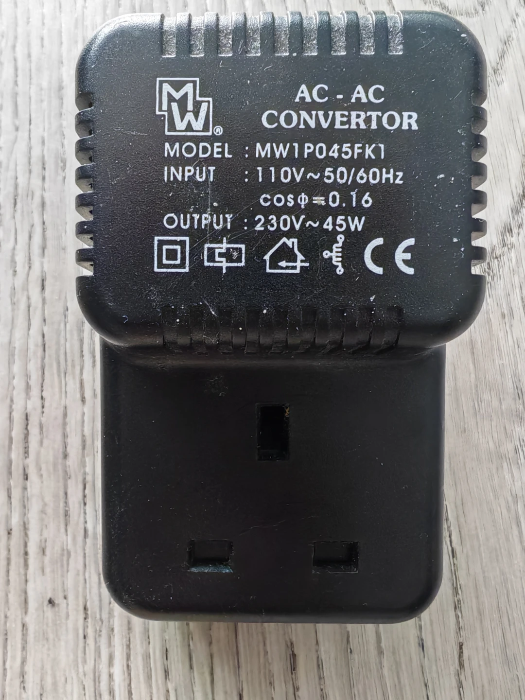 AC‑AC Voltage Converter – 110V to 230V, 45W Output