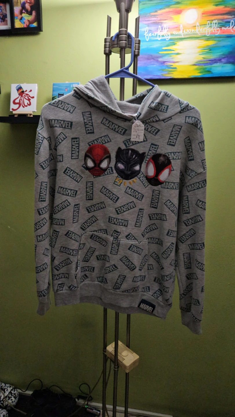 Marvel Hooded Sweatshirt - Spider-Man, Black Panther