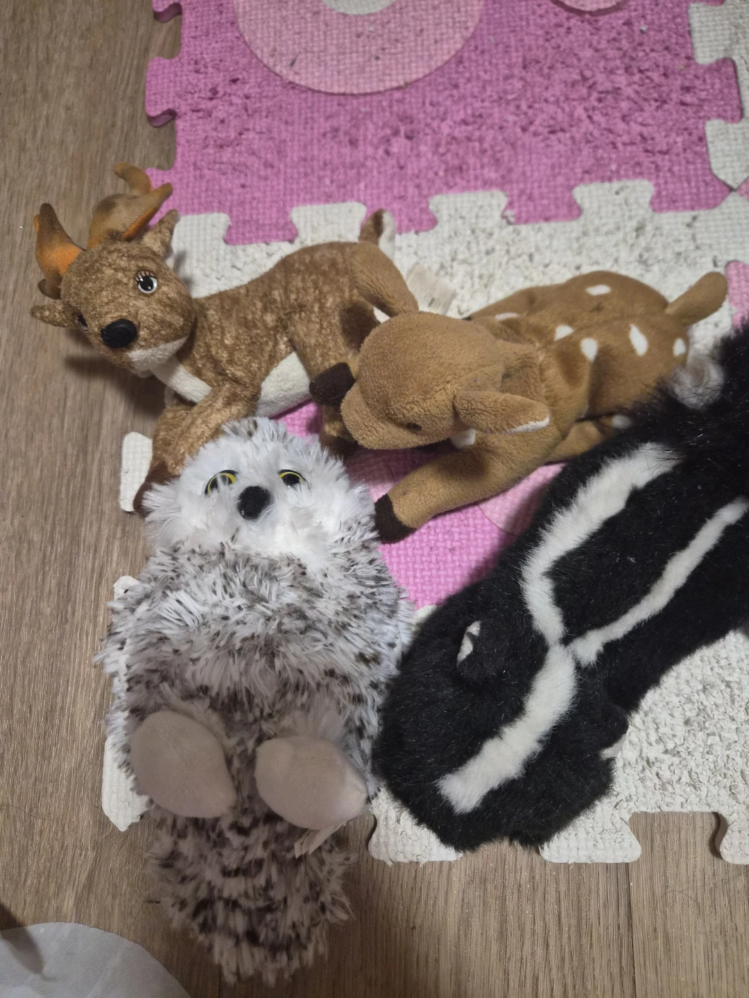 Set of 4 Small Animal Plush Toys