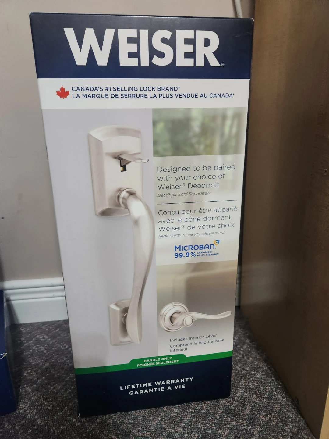 Weiser Halifax Door Handle with Interior Lever