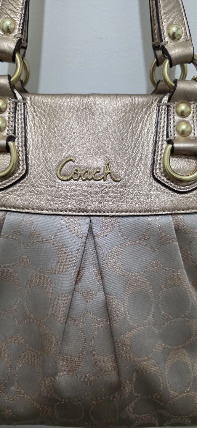 Coach Ashley Signature Lurex Carryall Satchel (F15807) - photo 2