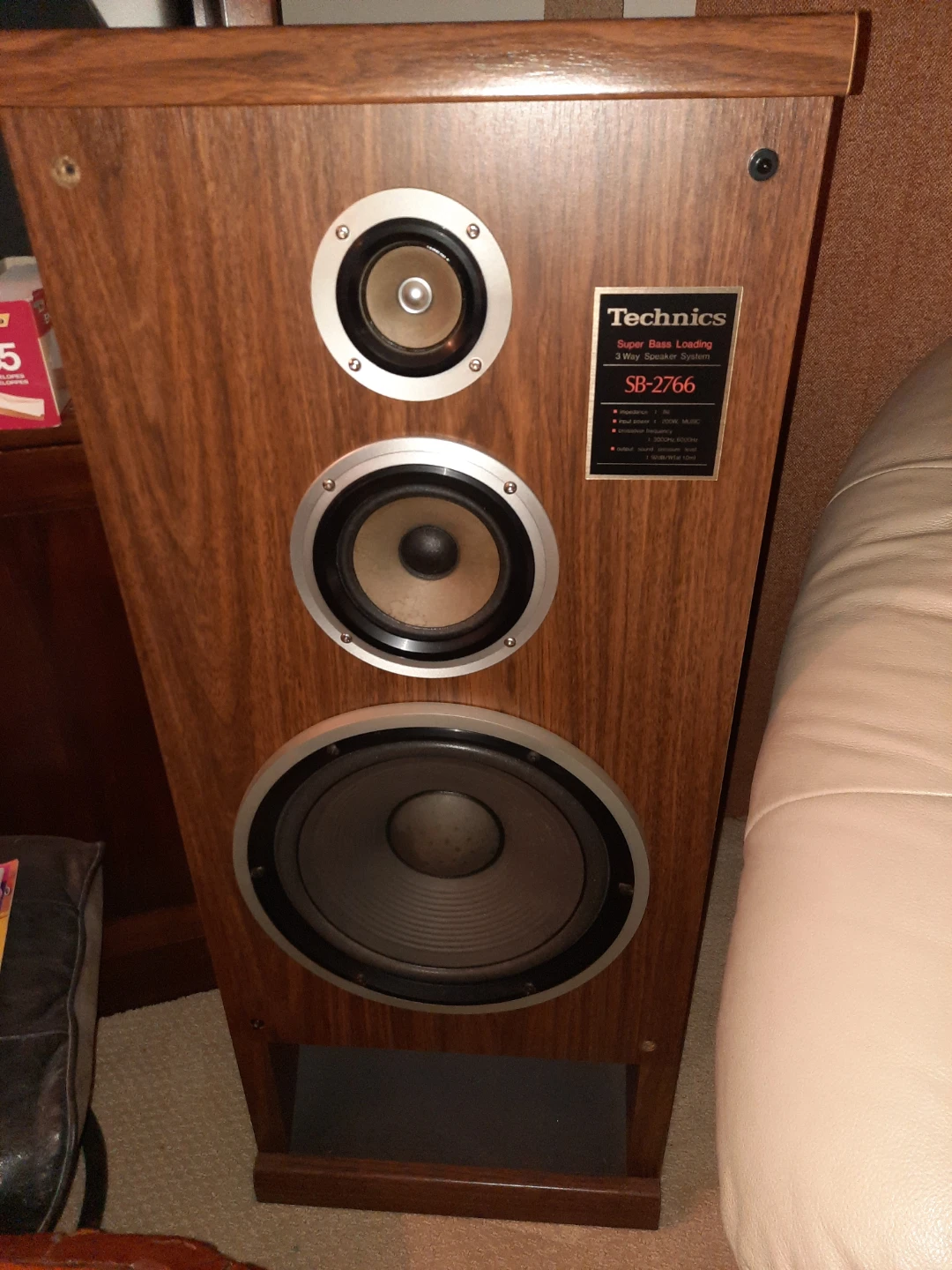 Technics SB-2766 Super Bass Loading 3 Way Speaker System