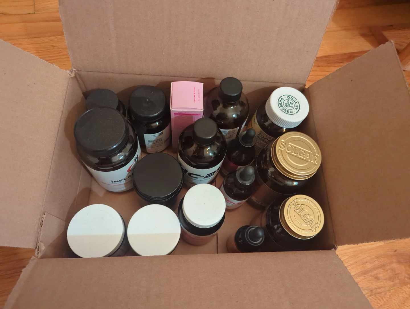 Reusable empty glass jars/bottles