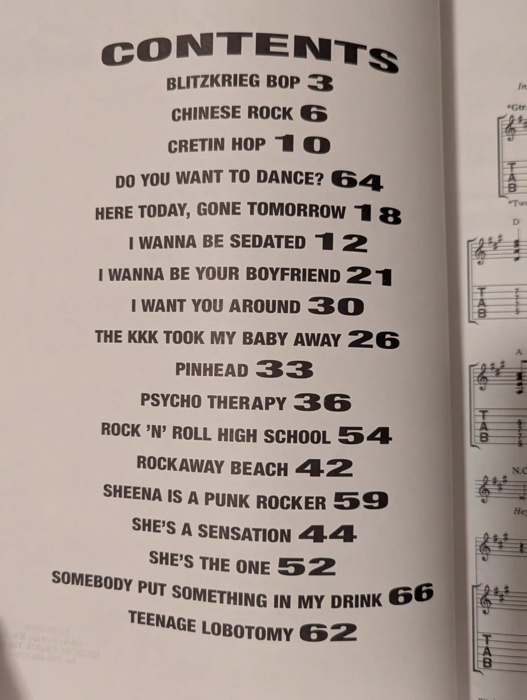 USED Ramones Guitar Anthology Guitar TAB Songbook - photo 3