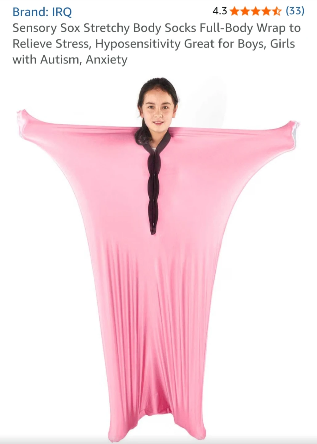 IRQ Sensory Sox Stretchy Body Sock Full-Body Wrap