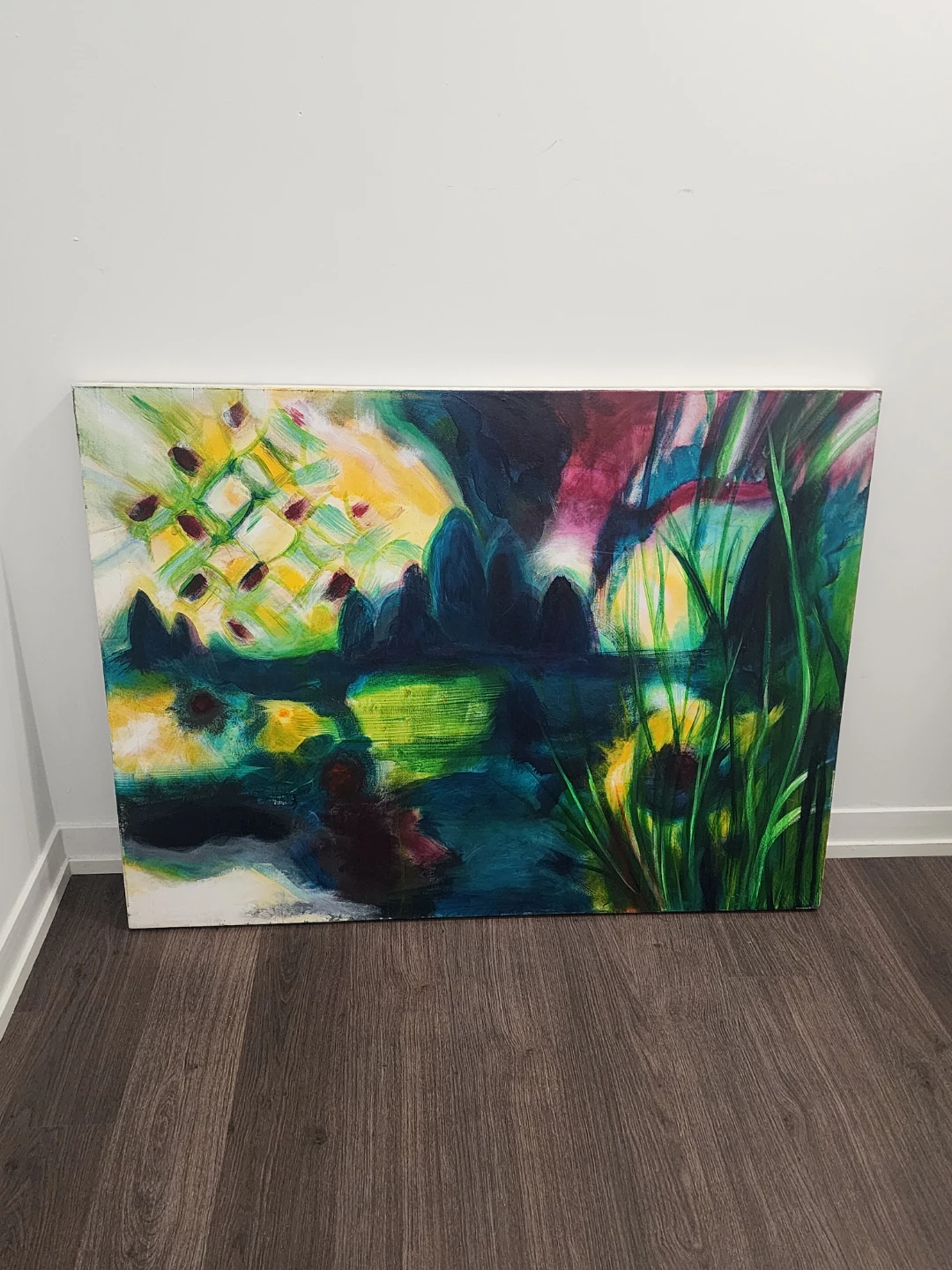 Abstract Landscape Canvas Painting