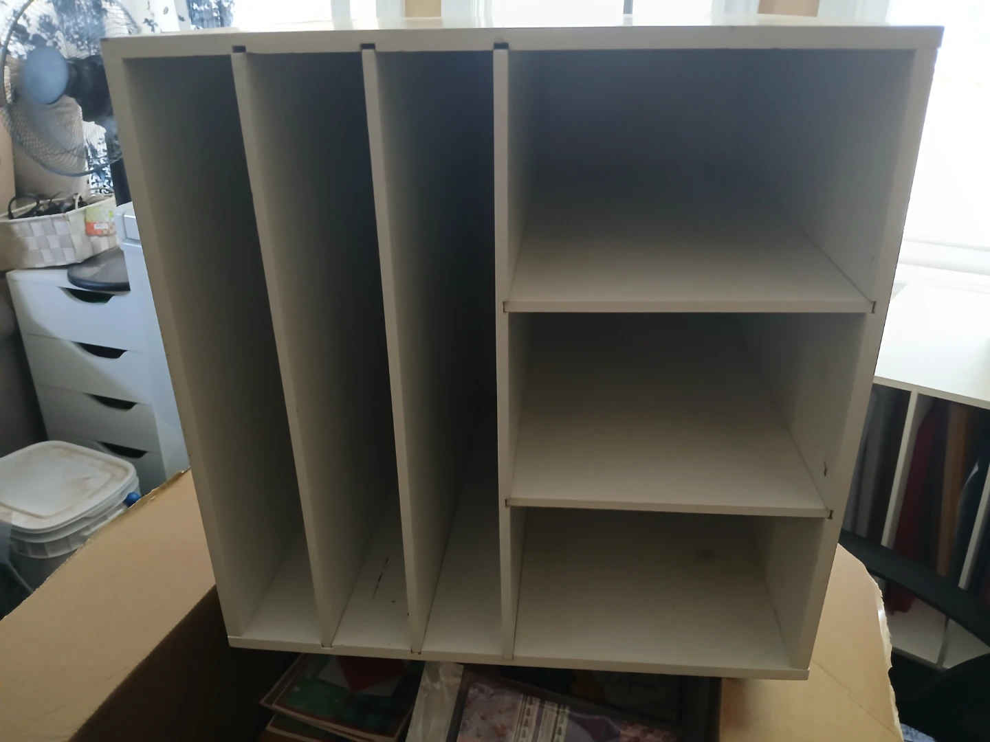 White Wood Organizer  Storage - photo 5
