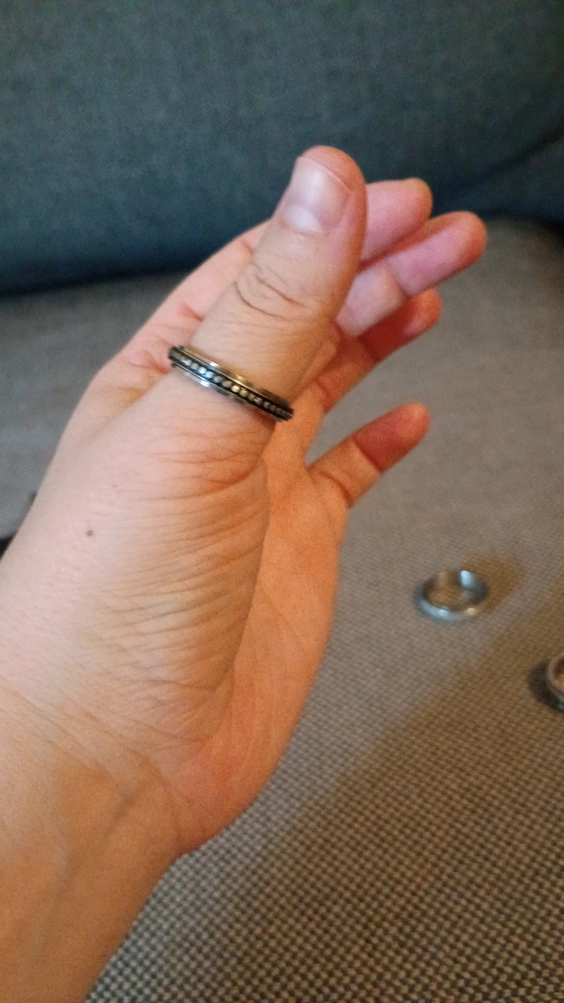 Spinner Rings Set - Moon & Stars, Glitter, Beaded - photo 3