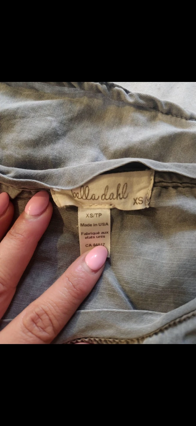 Bella Dahl Grey Sleeveless Top XS - photo 2