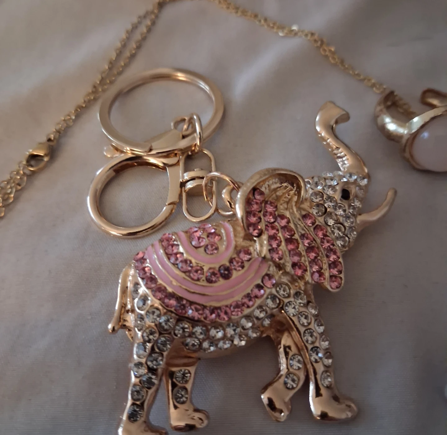 Jewelry Set - Elephant Keychain, Ring,necklace - photo 3