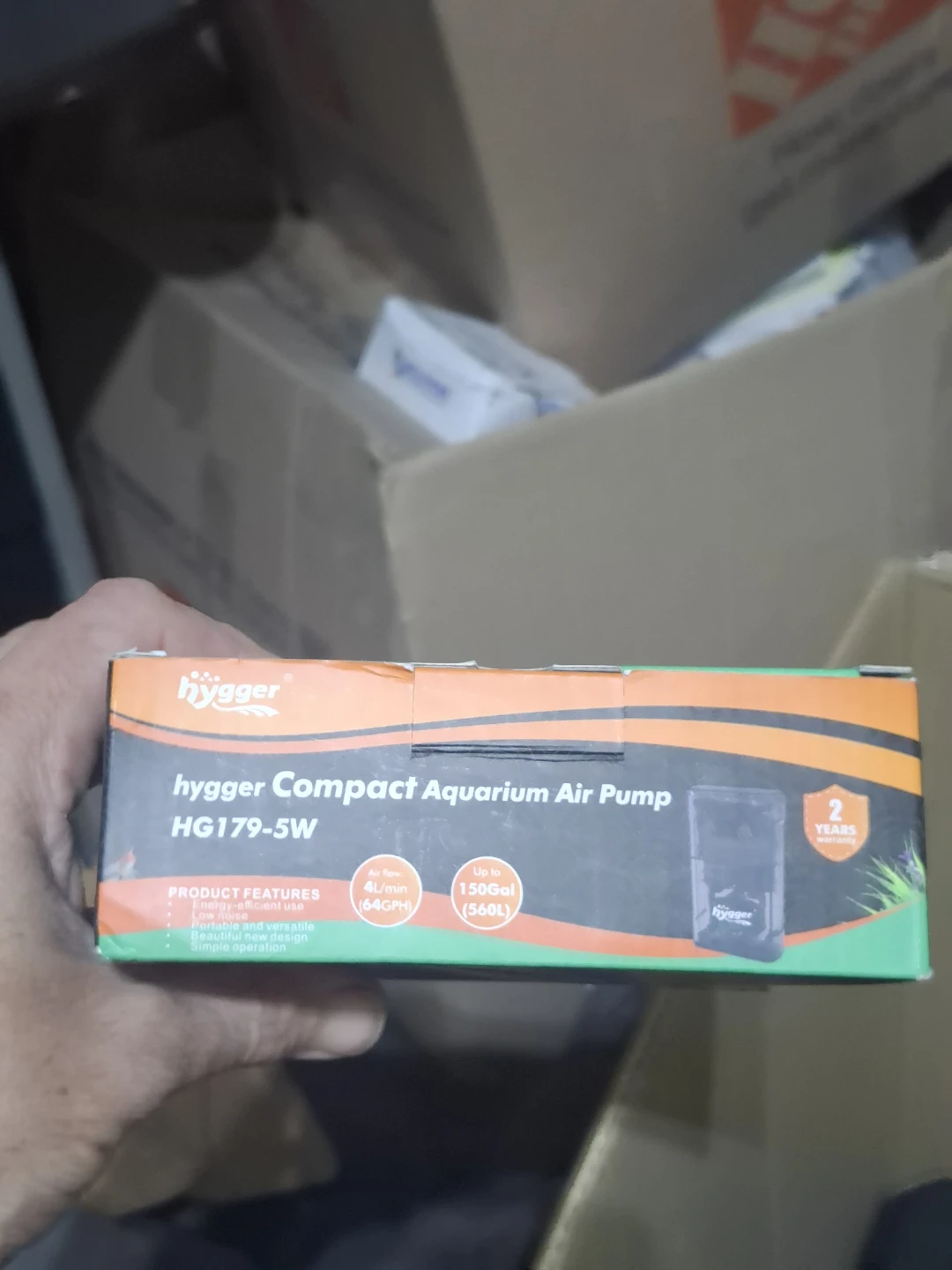 hygger Compact Aquarium Air Pump HG179-5W - photo 4