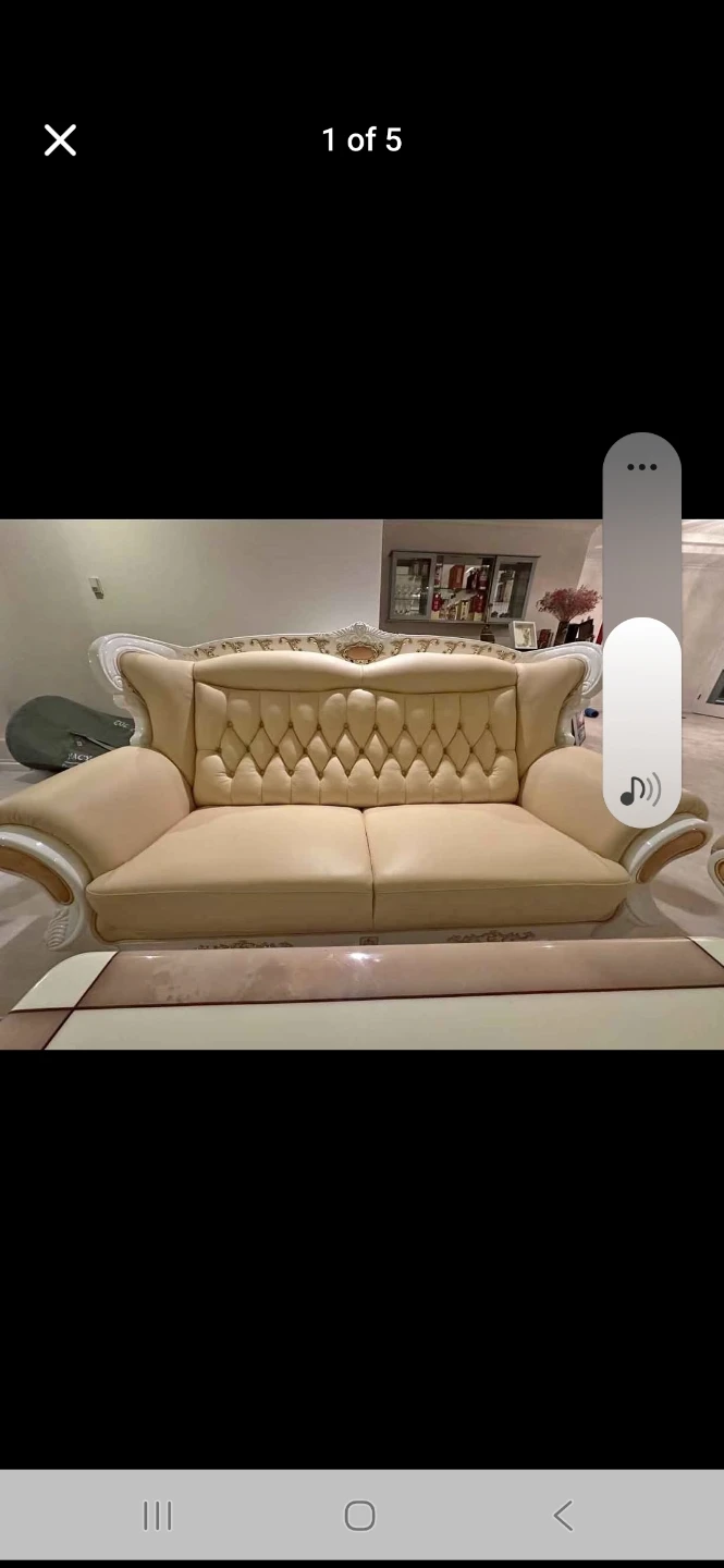 Luxury Tufted Sofa and Armchair Set