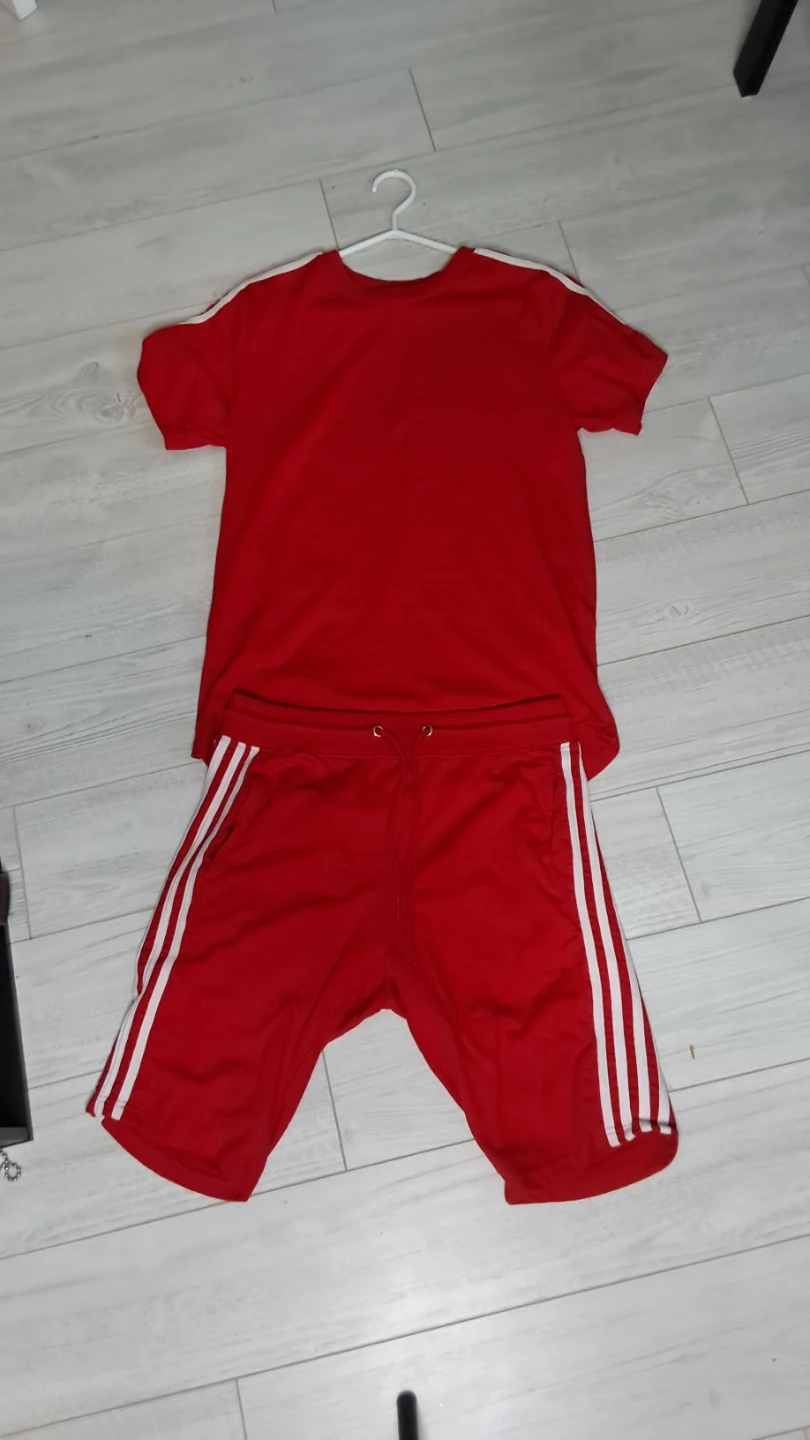 Red T-shirt and Shorts Set